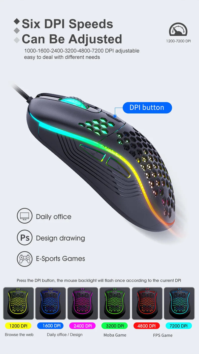 USB Wired Ultra Fast Gaming Mouse