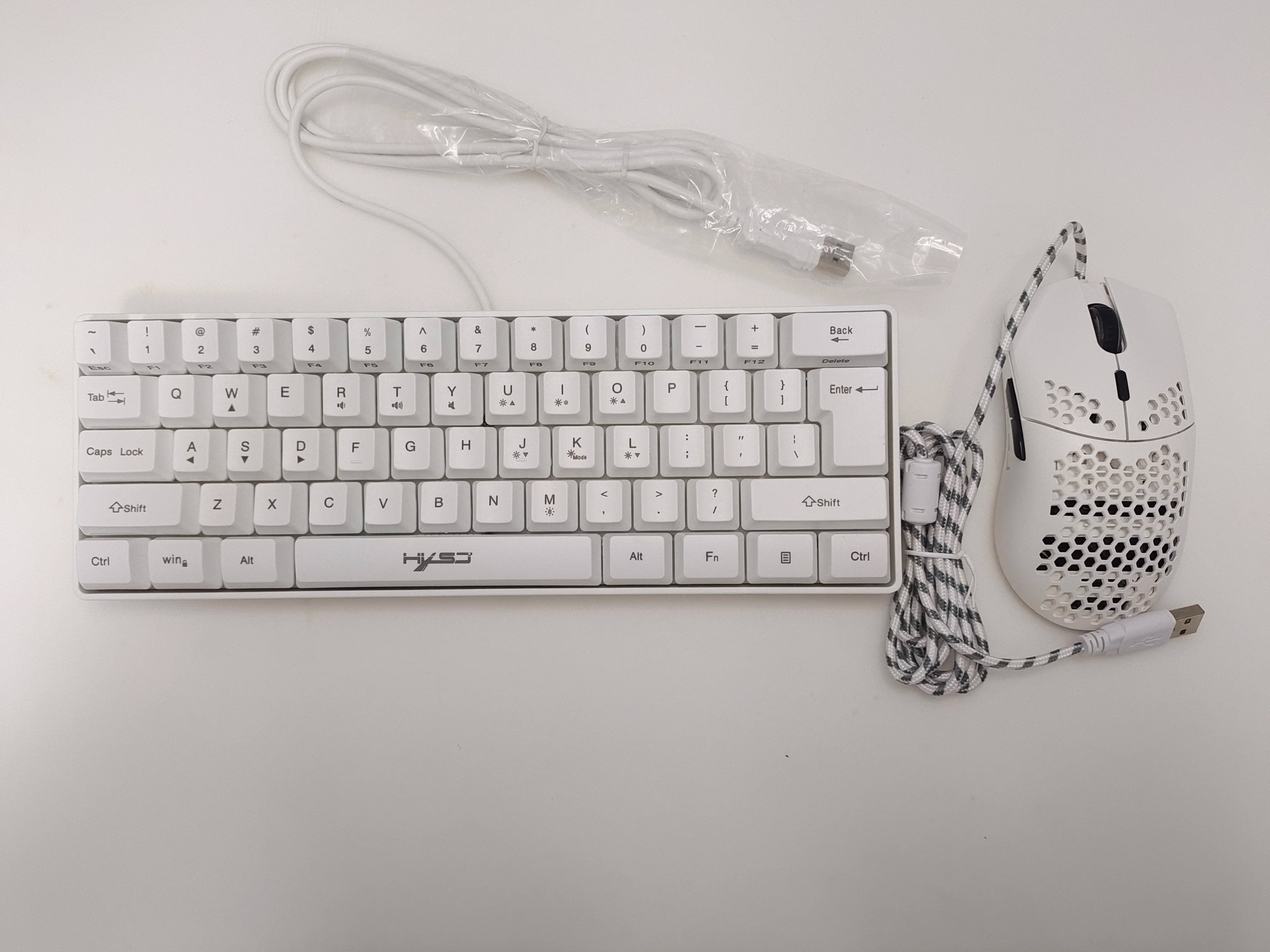 60% Ultra Fast Gaming Keyboard and Mouse With Customizable LED Lights